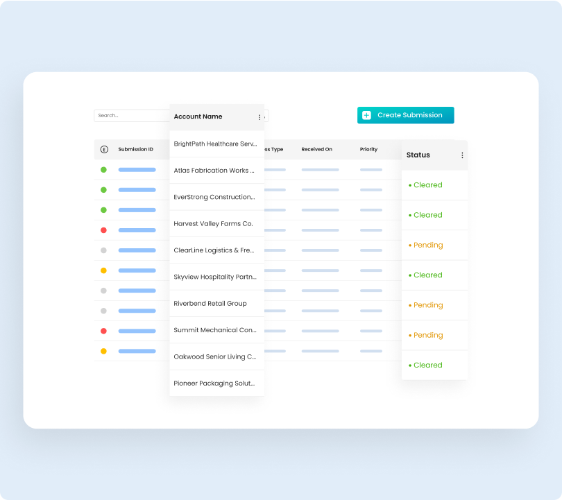 Centralized communication hub interface